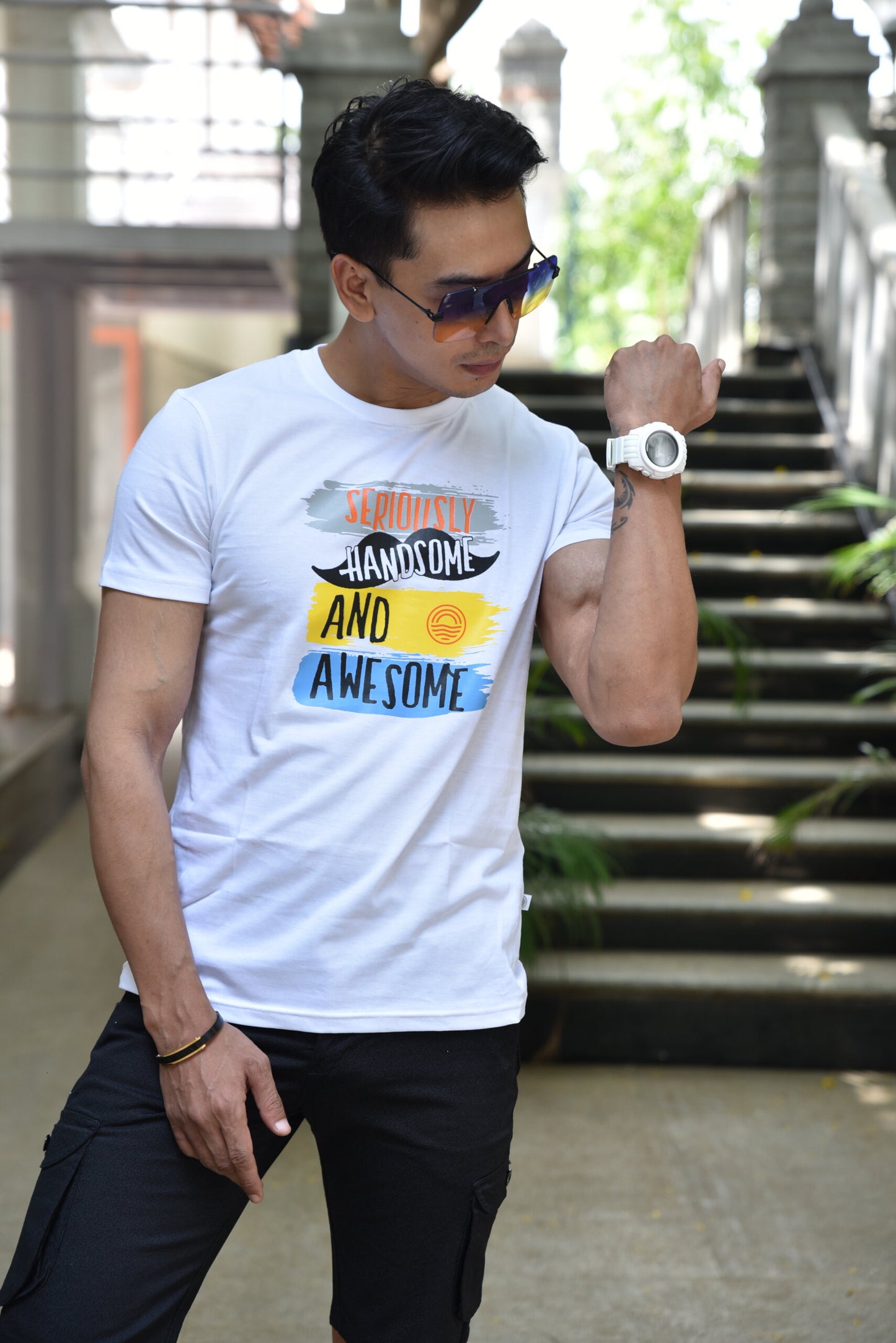 HANDSOME & AWESOME | PRINTED T-SHIRTS FOR MEN | MEN T-SHIRTS