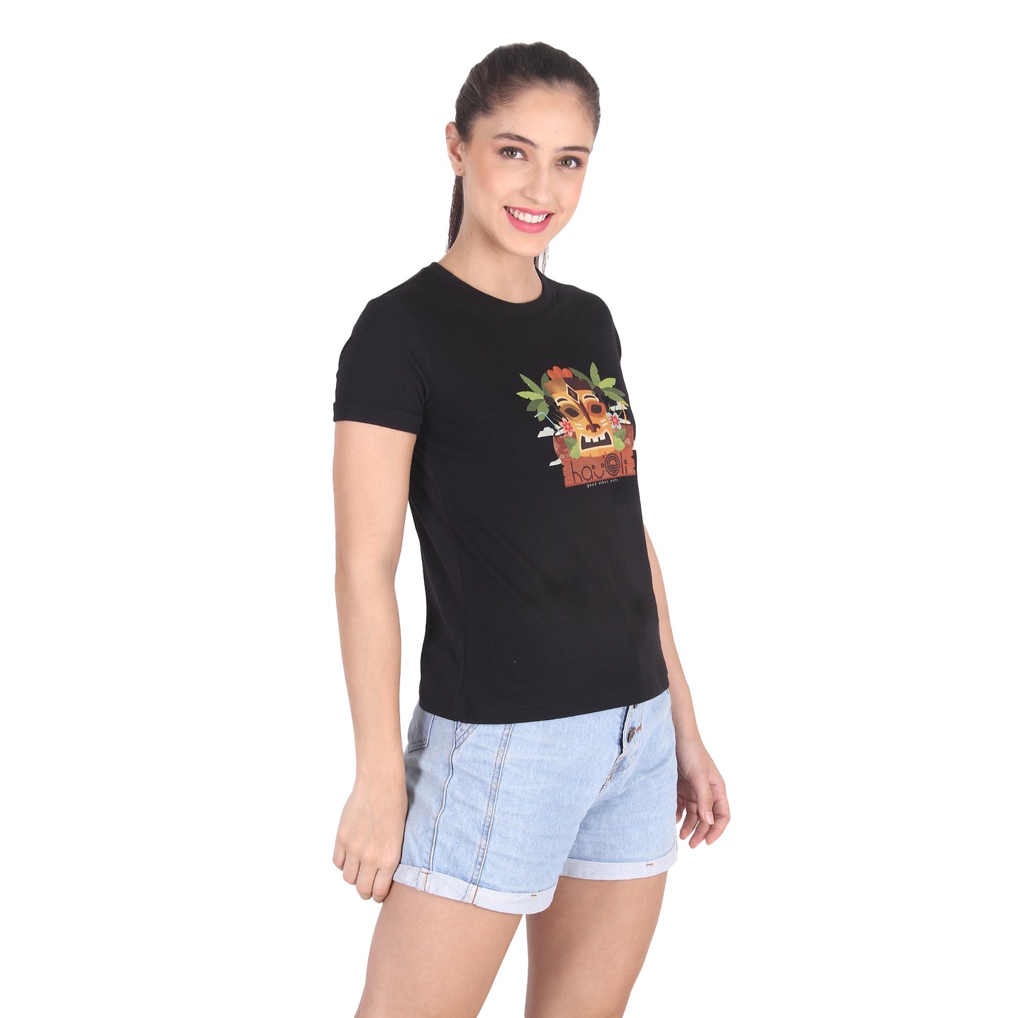TIKI WOMEN T-SHIRT | PRINTED T-SHIRTS FOR WOMEN | WOMEN T-SHIRTS