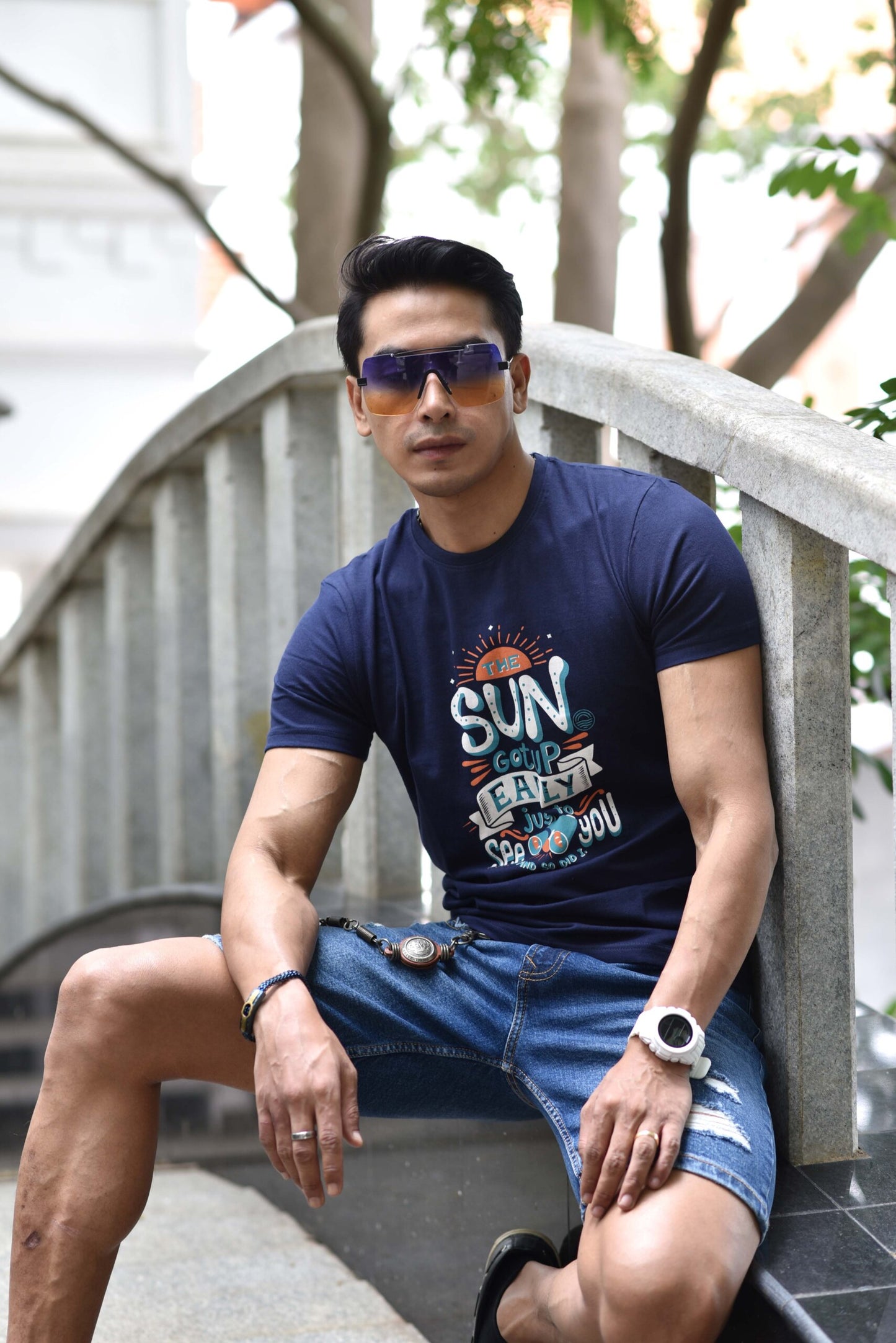 SUN GOT UP EARLY JUST TO SEE YOU | PRINTED T-SHIRTS FOR MEN
