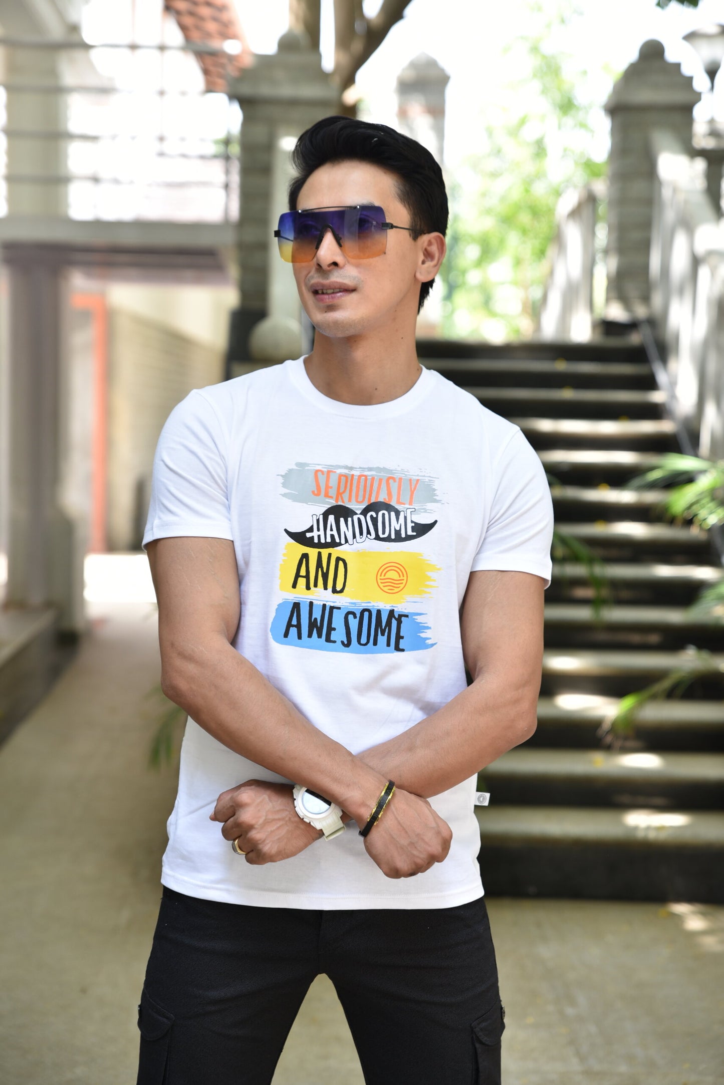 HANDSOME & AWESOME | PRINTED T-SHIRTS FOR MEN | MEN T-SHIRTS