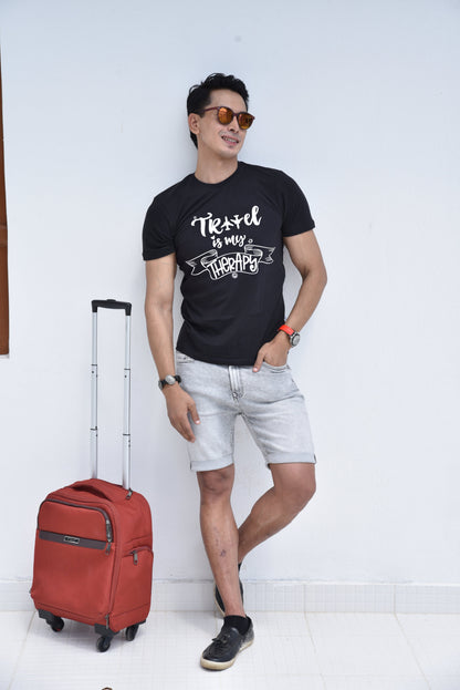 TRAVEL THERAPY | PRINTED T-SHIRTS FOR MEN | MEN T-SHIRTS