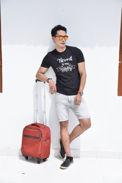TRAVEL THERAPY | PRINTED T-SHIRTS FOR MEN | MEN T-SHIRTS