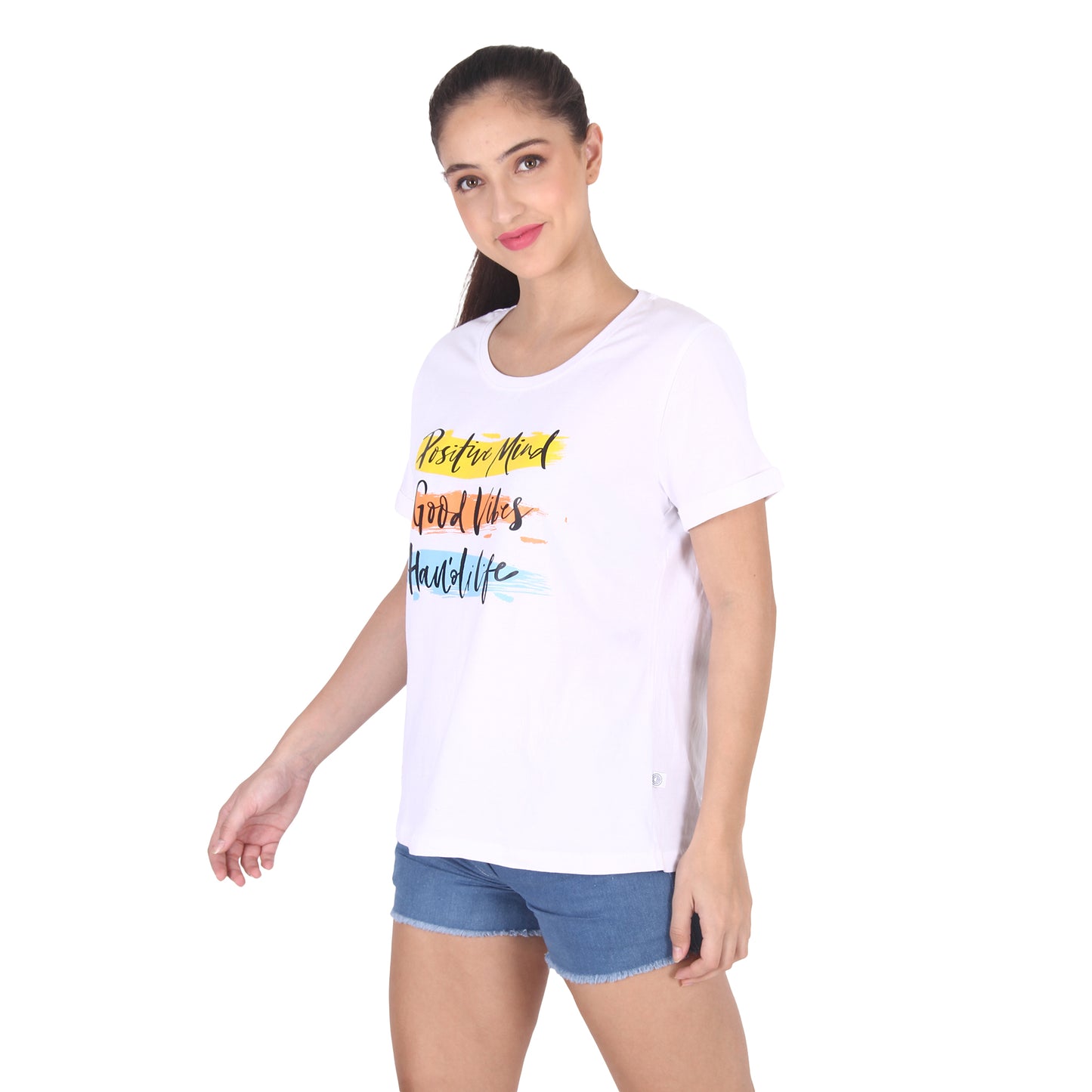 POSITIVE MIND | PRINTED T-SHIRTS FOR WOMEN | WOMEN T-SHIRTS